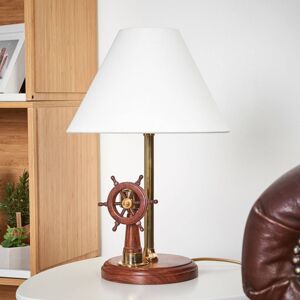 Výborná stolná lampa STEERING s drevom