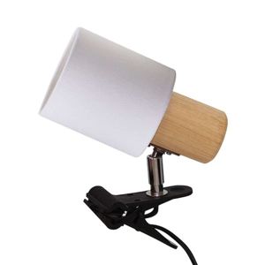 Moderná upínacia lampa Clampspots biele tienidlo