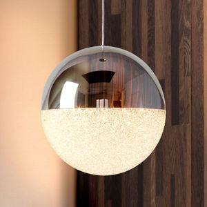 Guľaté závesné LED svietidlo Sphere, Ø 20 cm