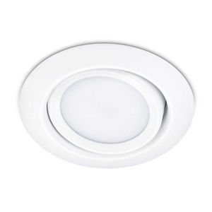 Okrúhle zapustené LED svetlo Rila v bielej