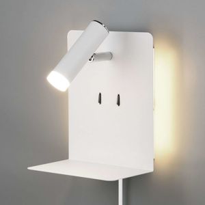 Nástenné LED svetlo odkladací priestor biele matné