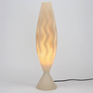 Stolová lampa Koral z biomateriálu, linen, 65 cm