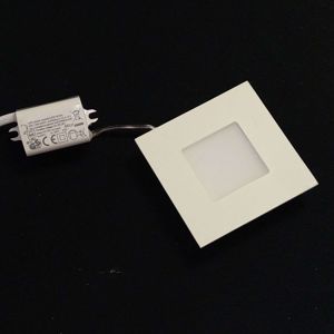 Biele zapustené LED svietidlo, štandardné puzdro