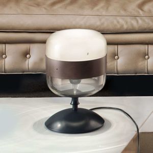 Dizajnová stolová lampa Futura zo skla, 29 cm
