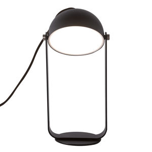 Stolná LED lampa Hemi otočné tienidlo čierne
