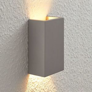 Betónové nástenné svietidlo Smira v sivej 11x18 cm
