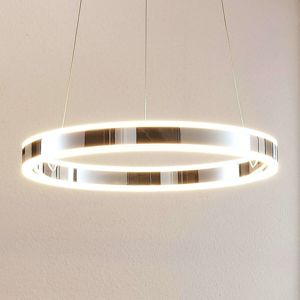 Závesné LED svietidlo Lyani chróm stmievateľné 50
