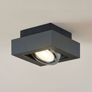 LED stropná lampa Ronka GU10 1 svetlo, tmavosivá
