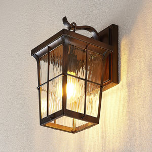 Lindby Charmaine vonkajšia lampa lampáš/zlatohnedá