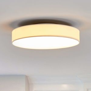 Látkové stropné LED svietidlo Saira 40 cm biele