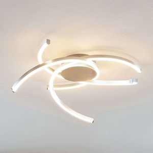 Lindby Katris stropné LED svietidlo, 58 cm, hliník