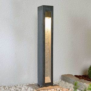 Stĺpikové LED svietidlo Adejan, čadič, V4A, 70 cm