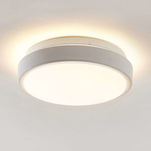 Lindby Camille stropné LED, snímač, Ø 26 cm biele