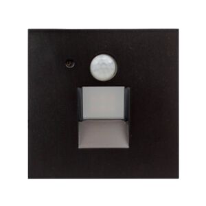 Arcchio Neru zapustené LED snímač hranaté, čierna
