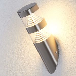 Vonkajšie nástenné LED svietidlo Lanea oceľ šikmé