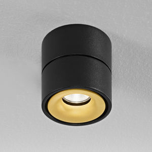 Egger Clippo stropné LED, čierno-zlaté, 2 700 K