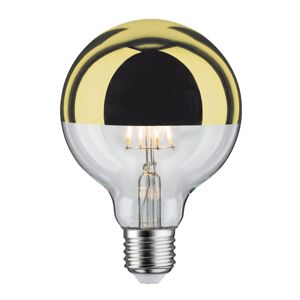 LED žiarovka E27 827 6,5 W zrkadlová hlava zlatá