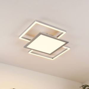 Lucande Lucande Ciaran– stropné LED svietidlo, štvorce