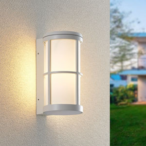 Lucande Kelini vonkajšia nástenná lampa, biela